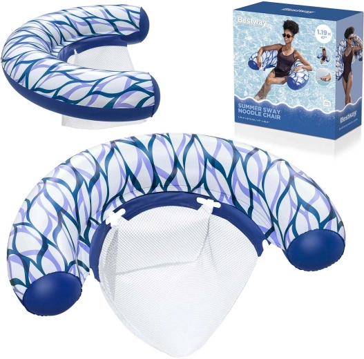 Poltrona galleggiante gonfiabile Bestway Summer Sway con seduta in rete - 1 pezzo
