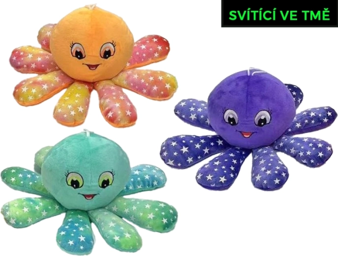Polipetto di peluche 15 cm con effetto luminoso
