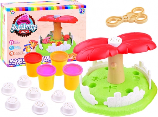 Set pressa per plastilina a forma di albero