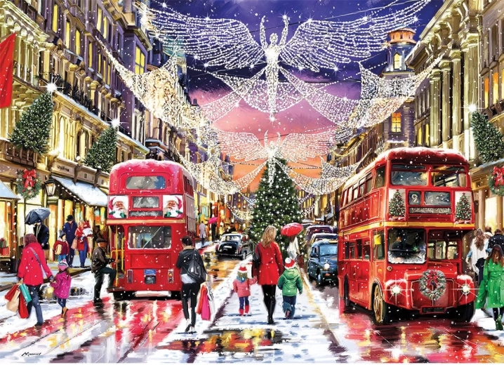 Puzzle di Natale Regent Street XL 500 pezzi GIBSONS