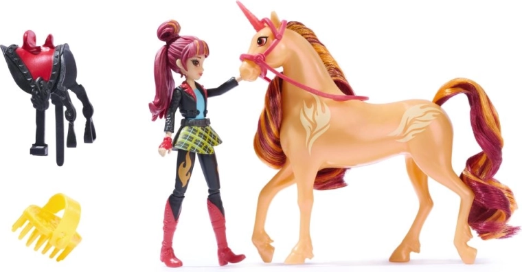 Unicorn Academy Valentina e Cinder – mini bambola e unicorno con accessori