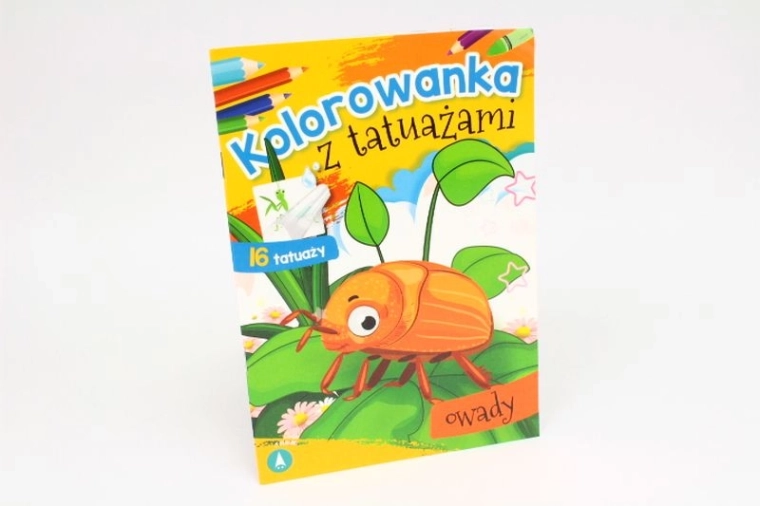 OwadOK tattoo – album da colorare e tatuaggi lavabili con motivi di insetti