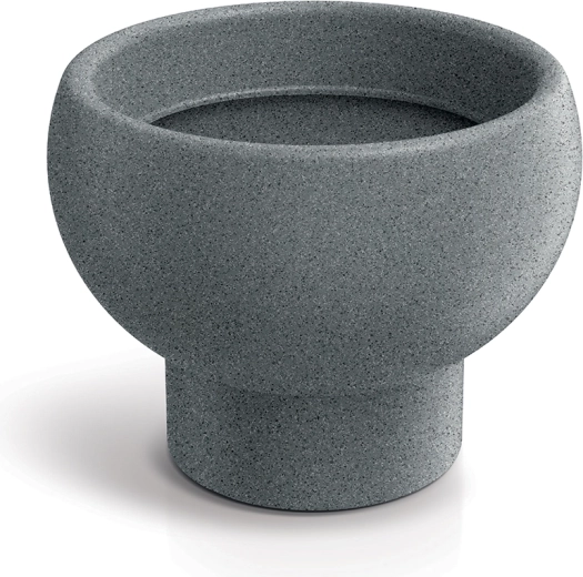 Vaso Gane 26 cm grigio granito