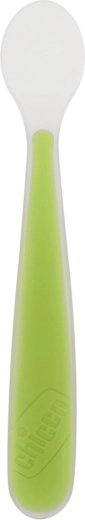 Cucchiaino in silicone Chicco Soft verde 6m+