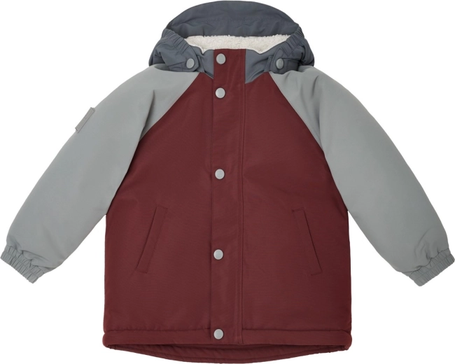 Giacca invernale Leokid color block redwood taglia 86 (18–24 mesi)