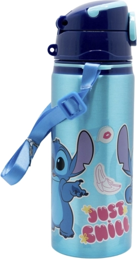 Borraccia pop-up in alluminio per bambini Disney Stitch con cannuccia 730 ml - 1 pezzo