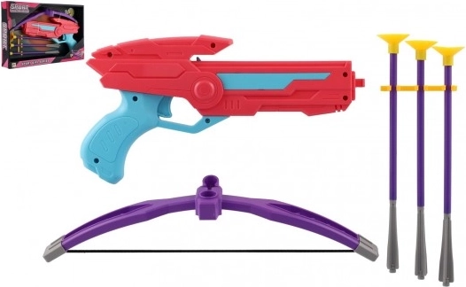 Balestra in plastica colorata con frecce a ventosa