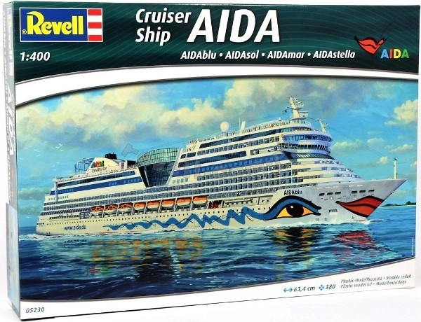 Modello in plastica della nave AIDA Cruiser