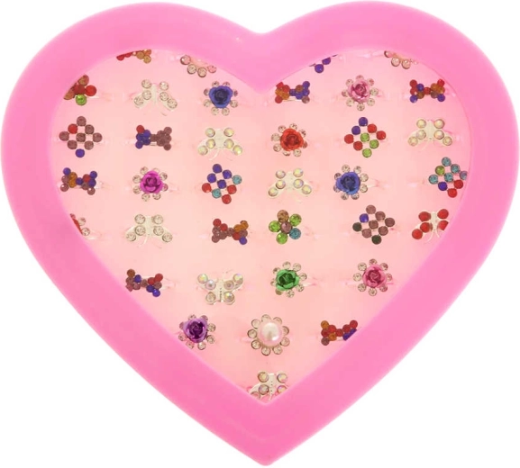 Anello per bambini con pietrine - 1 pezzo