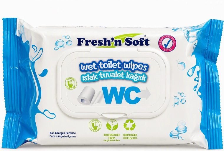 Carta igienica umidificata Fresh 'n soft vegana 60 pz