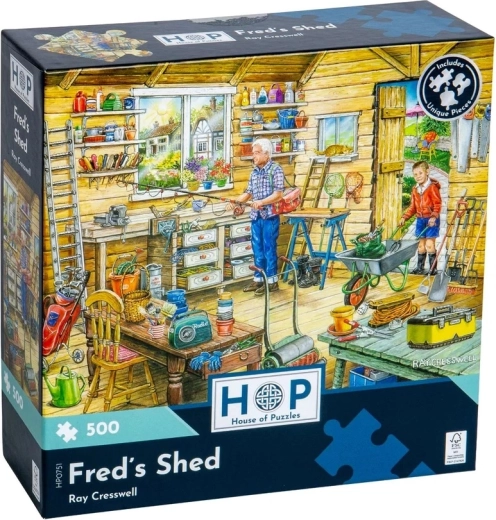 Puzzle House of Puzzles Il capanno di Fred, 500 pezzi