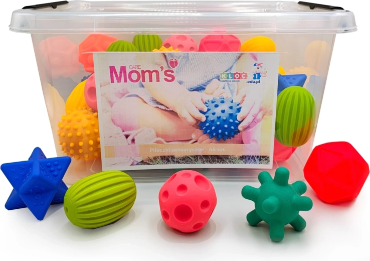 Palline sensoriali – set educativo 45 pezzi 6m+ Mom’s Care