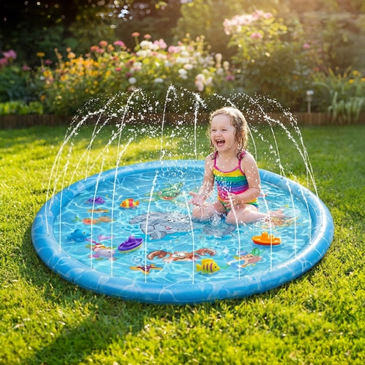 Fontana d'acqua per bambini 170 cm blu