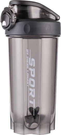 Borraccia shaker sportiva Lamart Shake 600 ml nera