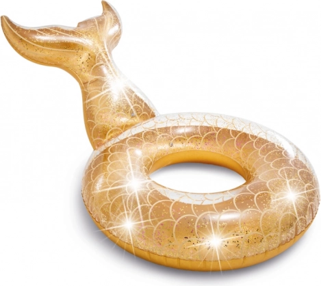 Ciambella gonfiabile a forma di pinna con brillantini