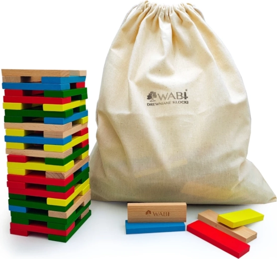 Tessere da costruzione in legno WABI Planks 8 cm – set da 200 pz