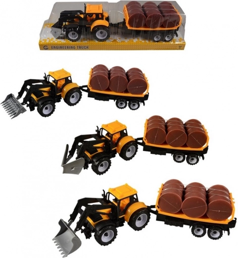 Trattore con rimorchio a inerzia