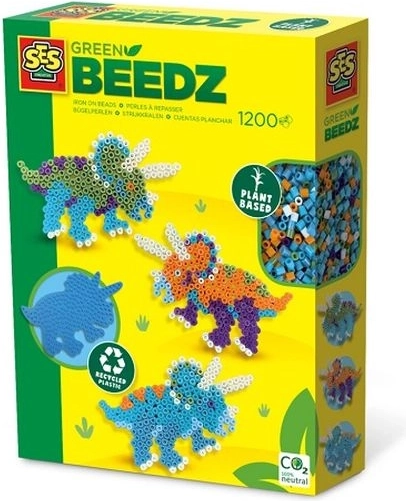 SES Creative Green Beedz perline da stirare dinosauri