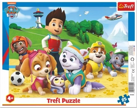 Puzzle con cornice 25 pezzi PAW PATROL Sulle tracce