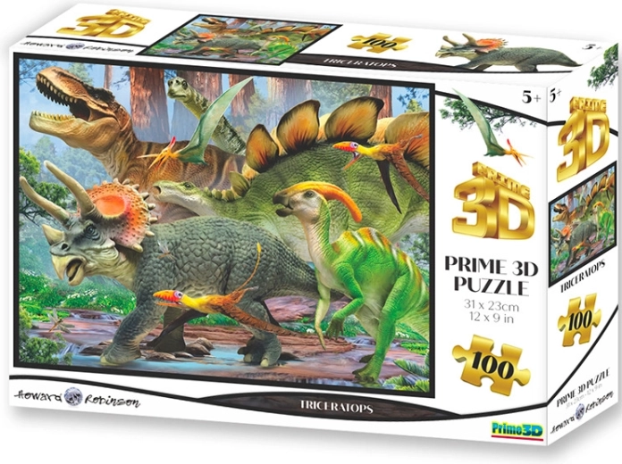 Puzzle 3D Triceratopo