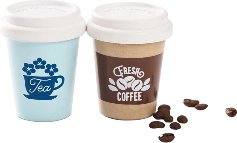 Le Toy Van set di bevande in legno caffè e tè per la caffetteria dei bambini