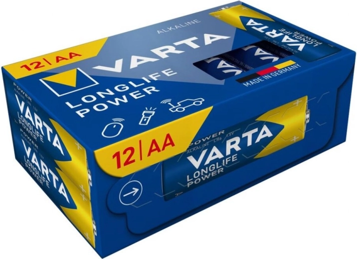 Batterie alcaline AA VARTA Longlife Power, 12 pz
