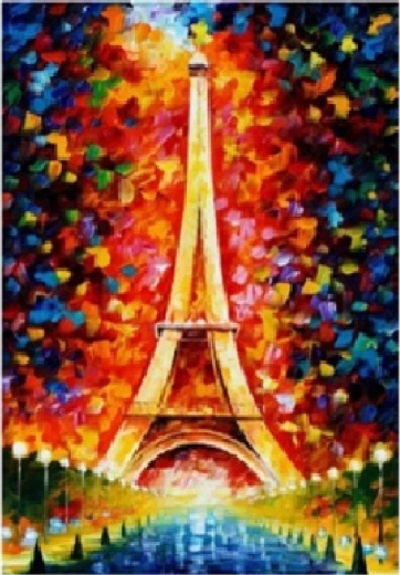 Pittura diamantata Torre Eiffel 30 × 40 cm NORIMPEX