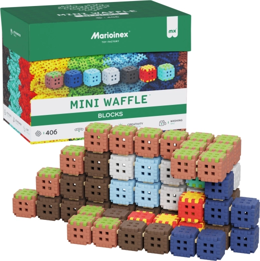 Costruzioni Mini Waffle Blocks 406 pezzi Marioinex