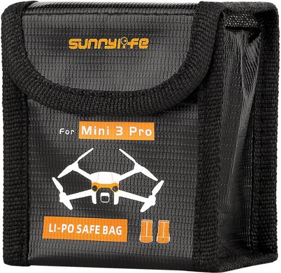 Custodia Sunnylife per batterie per DJI Mini 3 Pro e Mini 4 Pro (per 2 batterie)