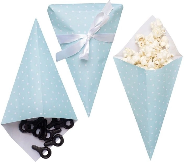 JaBaDaBaDo coni di carta per dolci blu (6 pz)