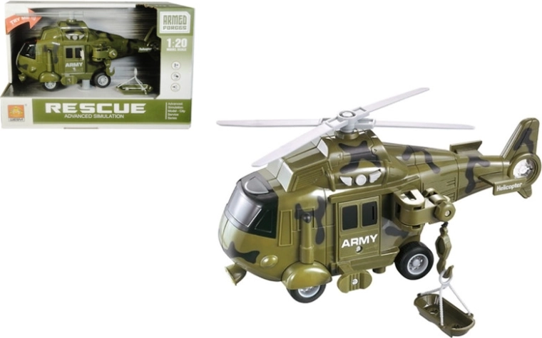 Elicottero militare con luce e suono