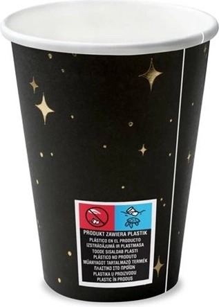 Bicchieri monouso neri 260 ml