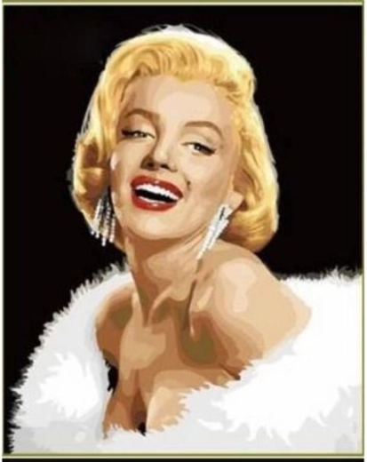 Quadro da dipingere con i numeri su telaio 40 × 50 cm Marilyn Monroe