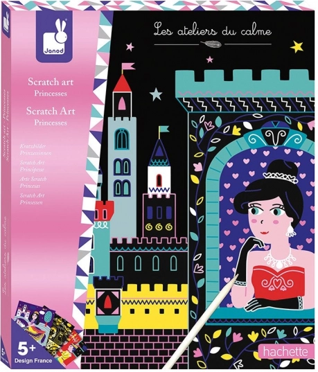 Set di carte scratch con principesse – JANOD