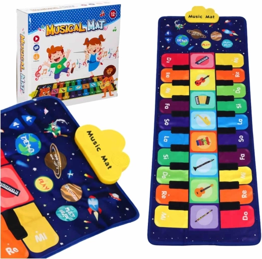Tappetino musicale interattivo per bambini – 8 strumenti, 10 melodie