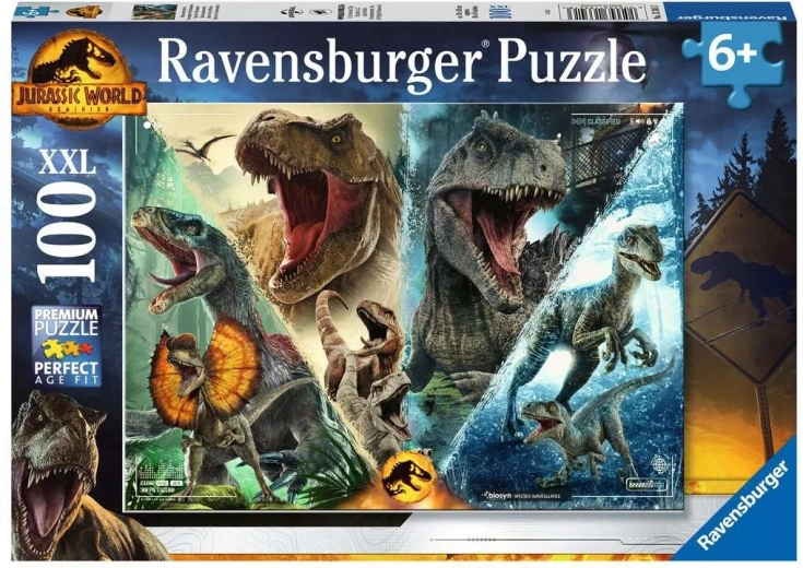 Puzzle Ravensburger Jurassic World: Dominion – Monitoraggio delle specie XXL 100 pezzi
