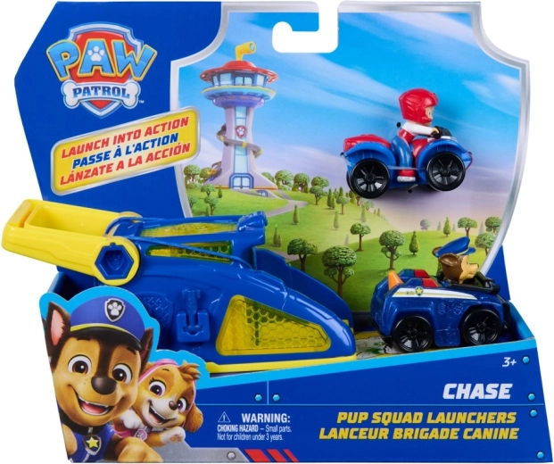 PAW Patrol set da corsa con lanciatore e macchinine Chase