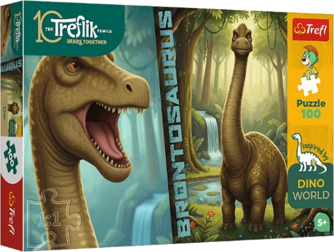 Puzzle Inspired By Dino World brontosauro 100 pezzi