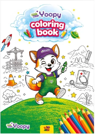 Album da colorare Yoopy in inglese (16 pagine)