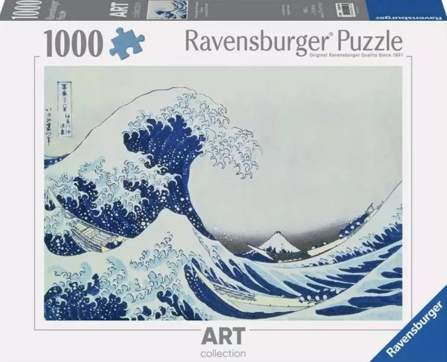 Puzzle Ravensburger Art Collection: La grande onda al largo di Kanagawa 1000 pezzi