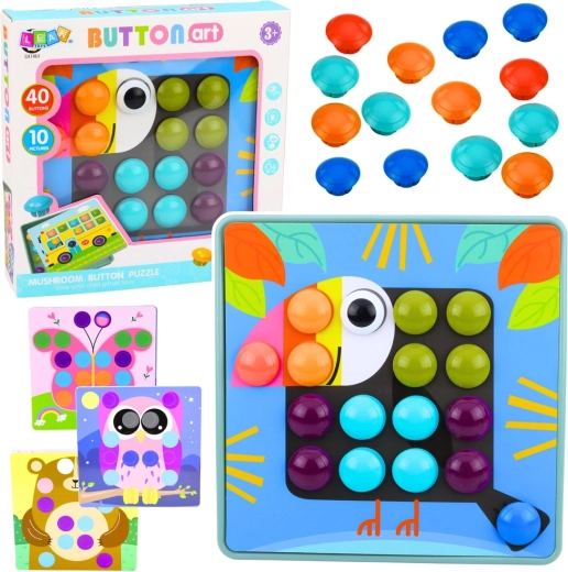 Mosaico creativo con piolini – puzzle educativo per bambini