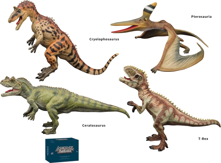 Mondo dei dinosauri, figurine di dinosauri 4 tipi Sparkys