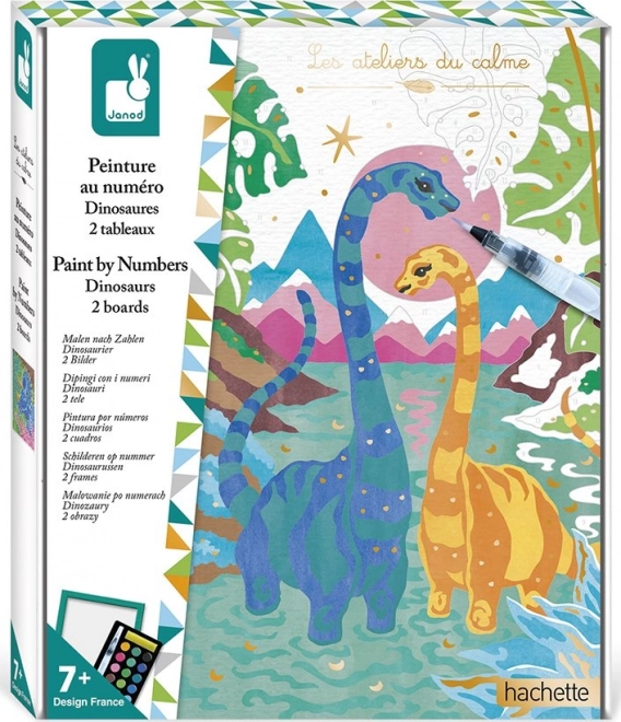 Pittura secondo i numeri – dinosauri di JANOD