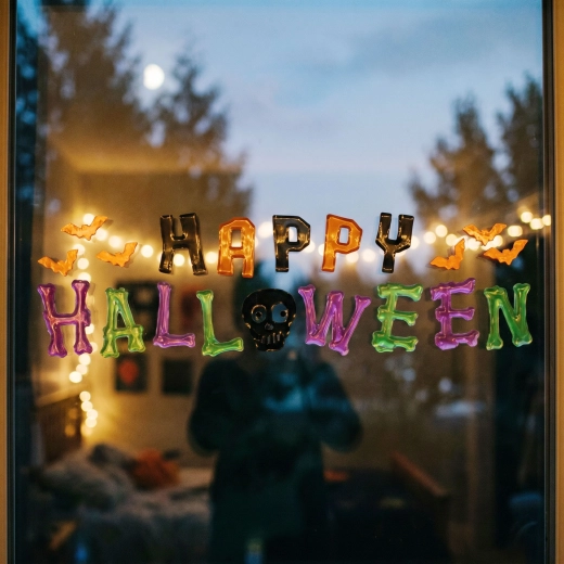 Adesivo gel per finestre di Halloween - 1 pezzo