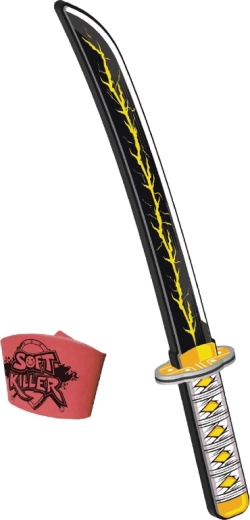 Spada samurai in gommapiuma Demone per bambini