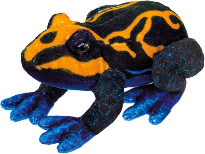 Ranocchia di peluche arancione e nera