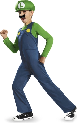Costume per bambini di Luigi (Super Mario) 7–8 anni