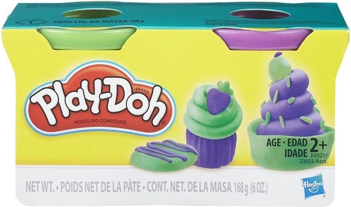 Play-Doh pasta da modellare – 2 vasetti (mix di colori)
