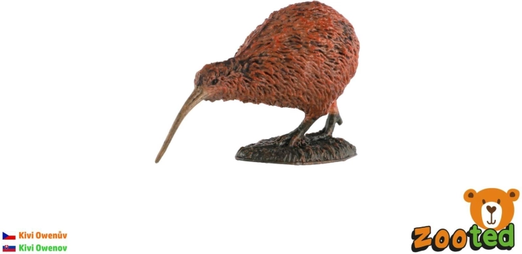 Figura di kiwi di Owen in plastica, 7 cm