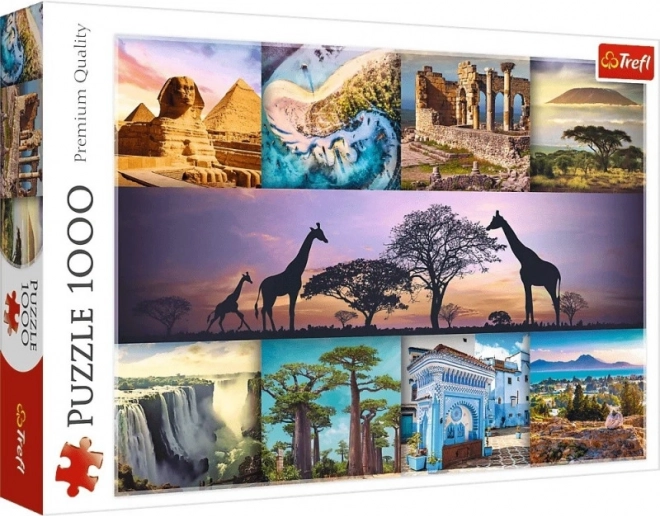 Trefl Puzzle 1000 pezzi - Collage Africa